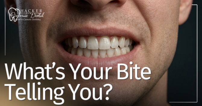 What’s Your Bite Telling You? a male showing his teeth